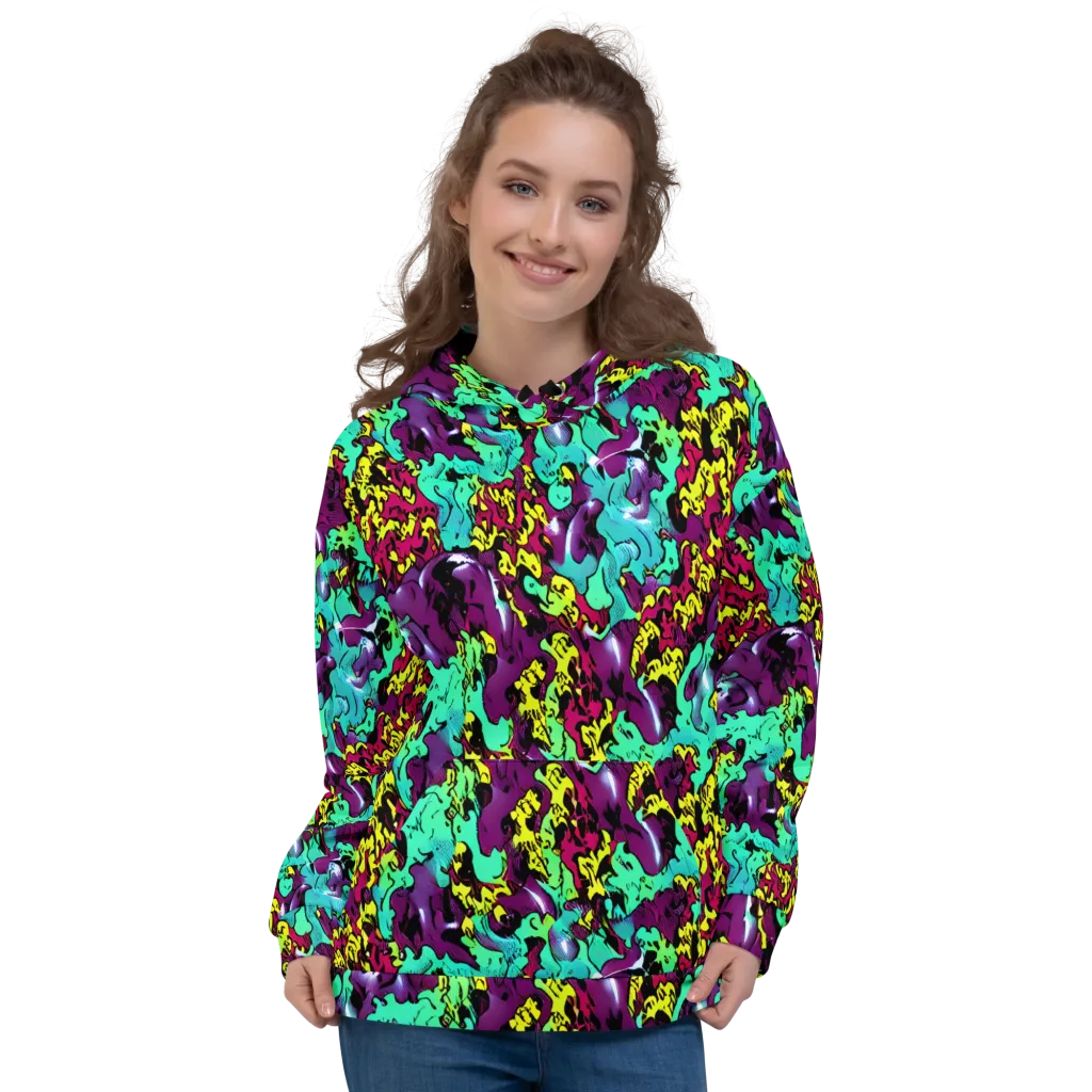 Electric Jurassic on Hoodie — Front