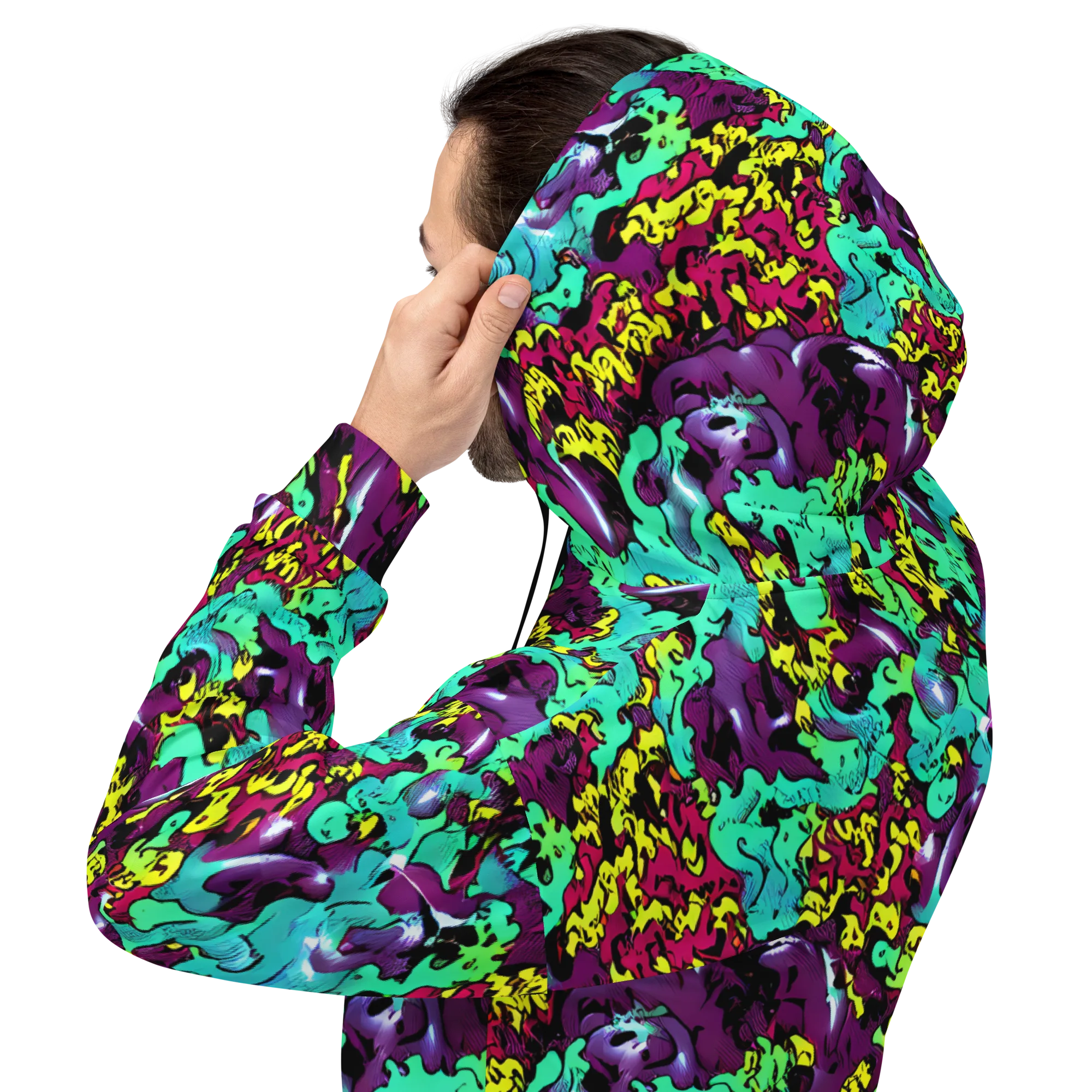 Electric Jurassic on Hoodie — Back
