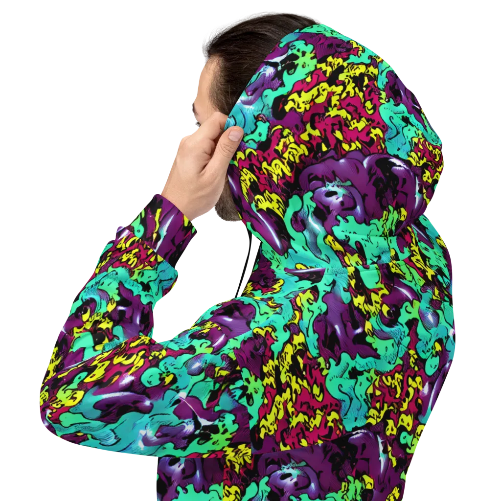 Electric Jurassic on Hoodie — Back