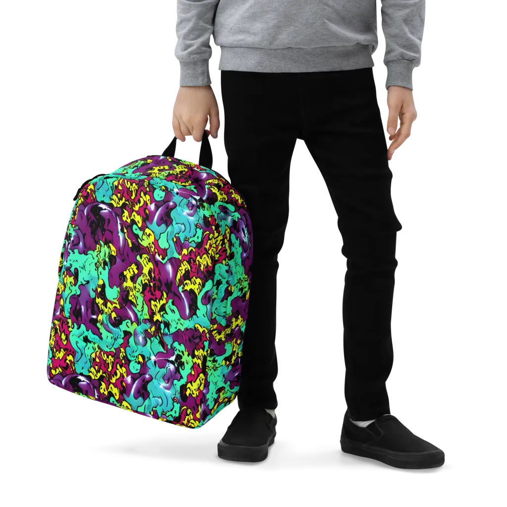 Electric Jurassic on Minimalist Backpack — Zoomed-in