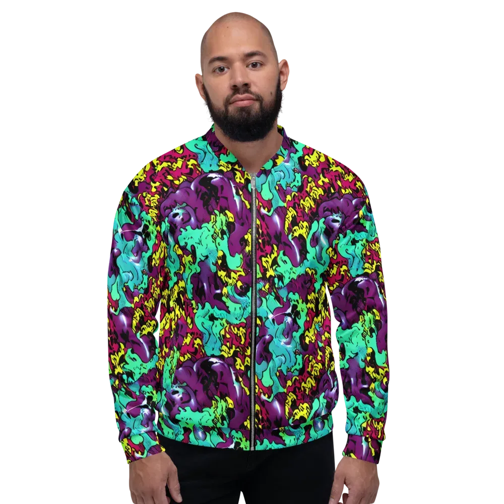 Electric Jurassic on Bomber Jacket — Front