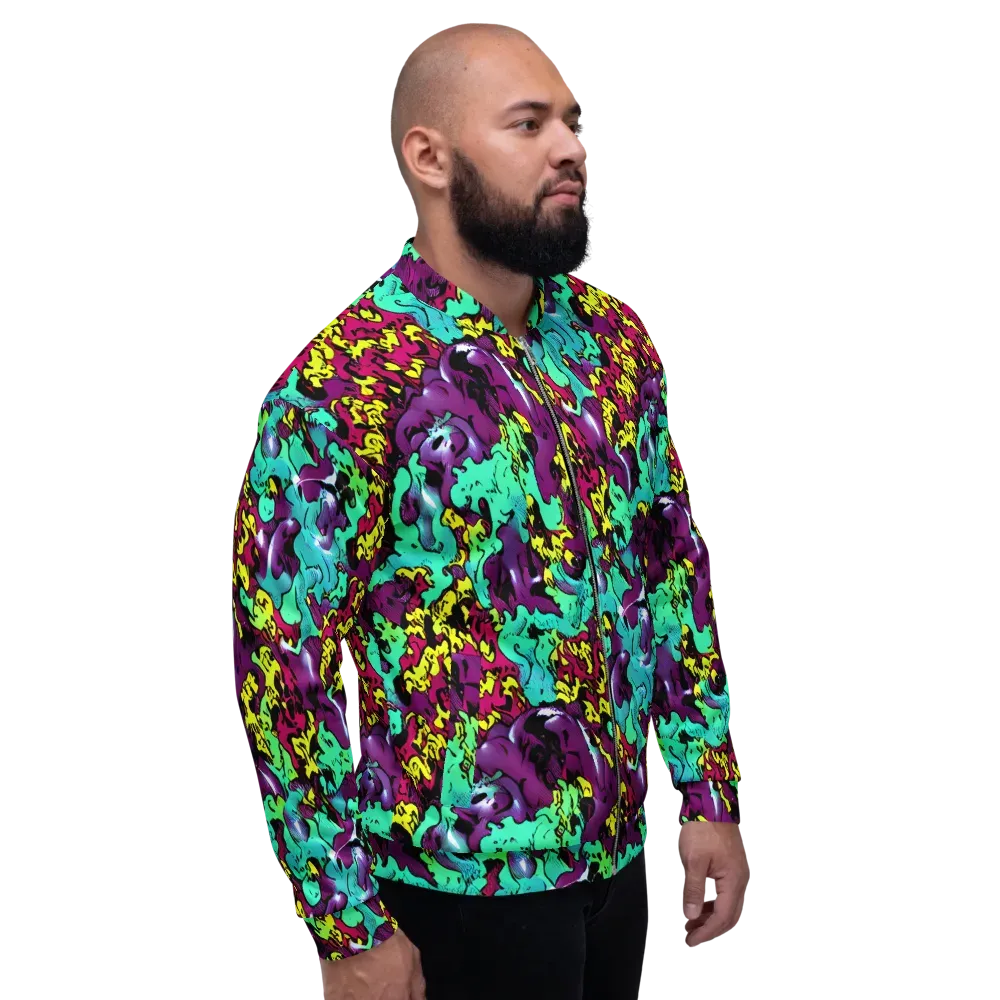 Electric Jurassic on Bomber Jacket — Right