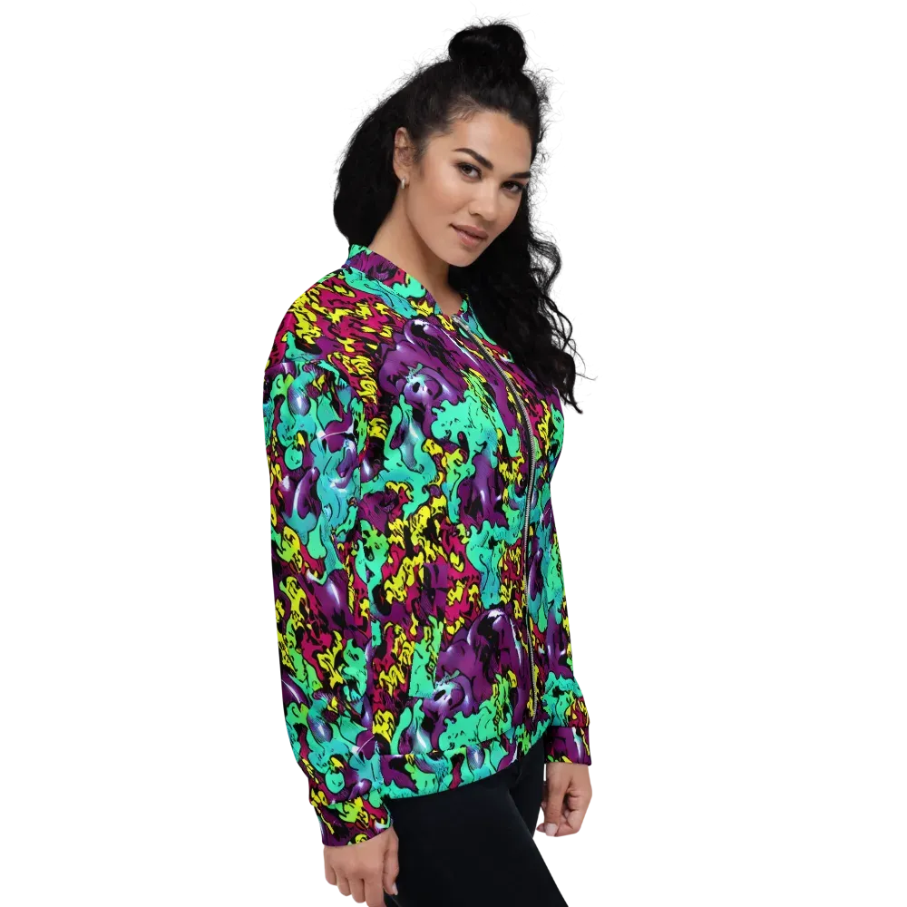 Electric Jurassic on Bomber Jacket — Right