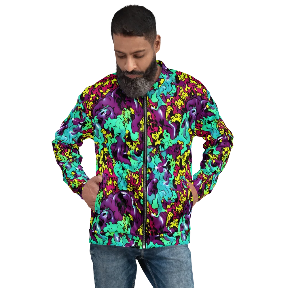 Electric Jurassic on Bomber Jacket — Front