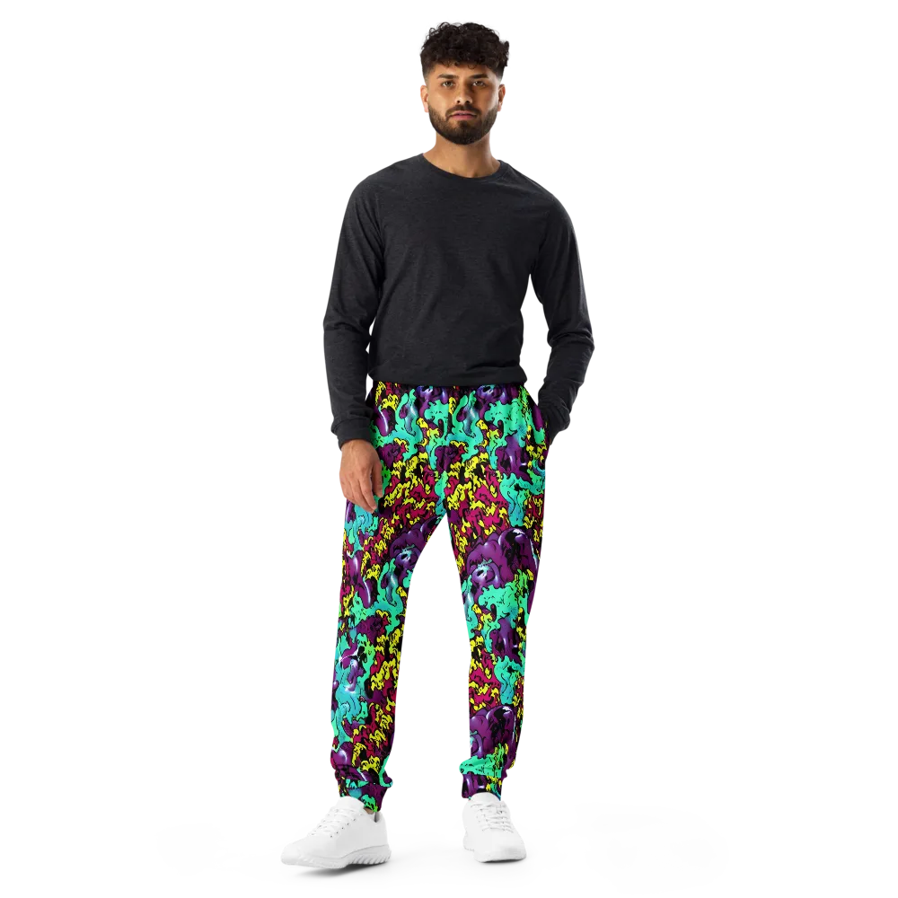 Electric Jurassic on Men's Joggers — Front