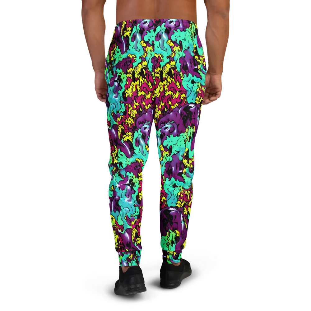 Electric Jurassic on Men's Joggers — Back