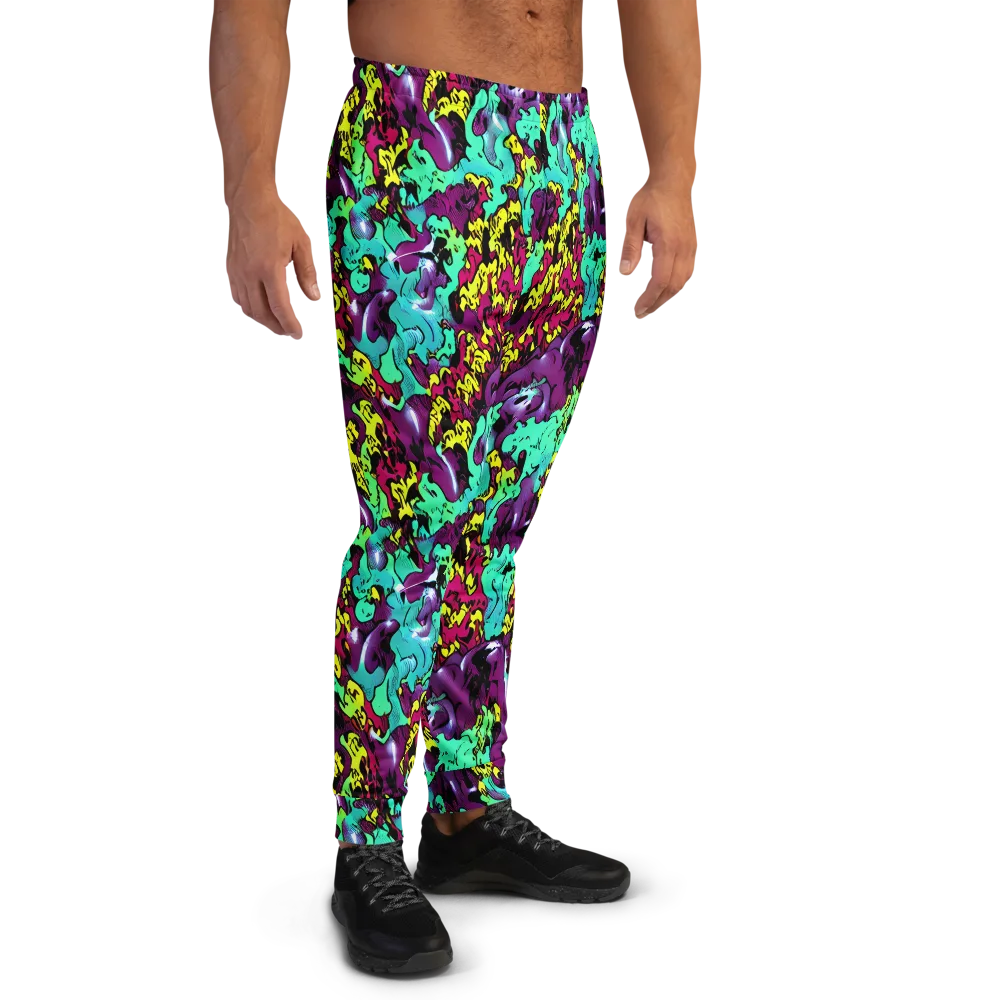 Electric Jurassic on Men's Joggers — Right