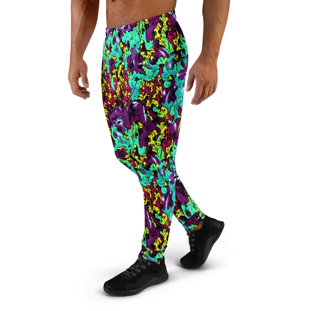 Electric Jurassic on Men's Joggers — Left