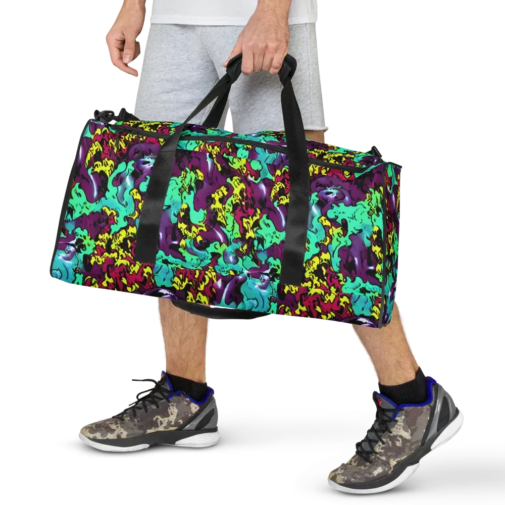 Electric Jurassic on Duffle Bag — Front