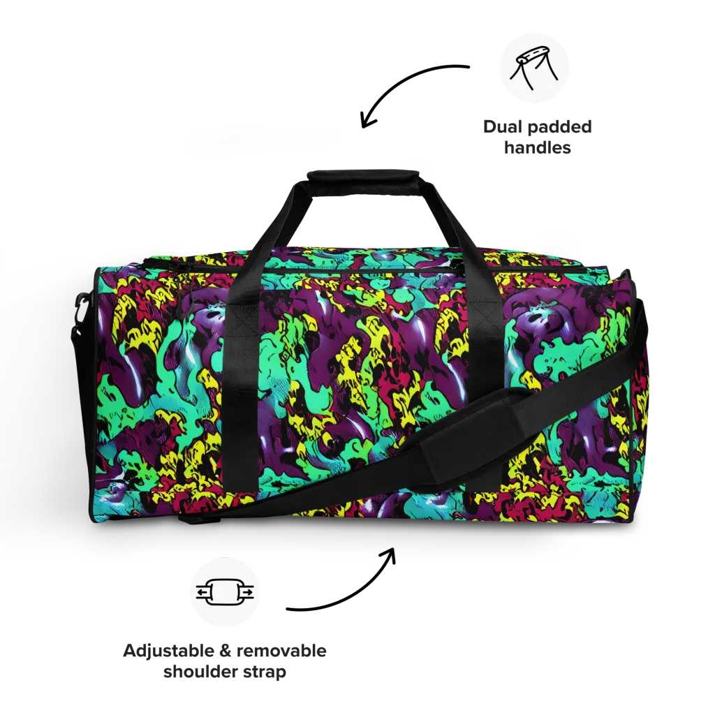 Electric Jurassic on Duffle Bag — Front