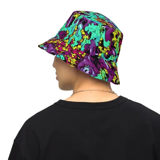 Electric Jurassic on a Reversible Bucket Hat