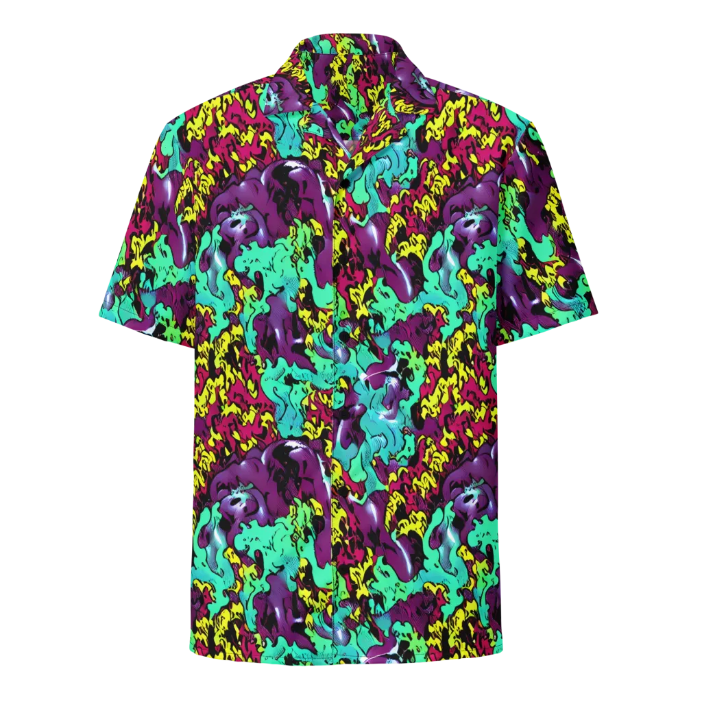 Electric Jurassic on Button Shirt — Front