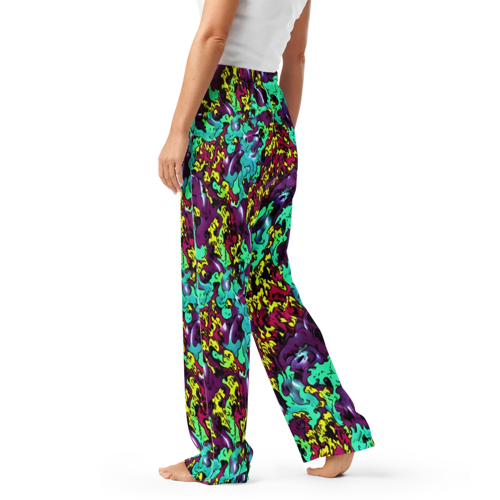 Electric Jurassic on Women's Pajama Pants — Left