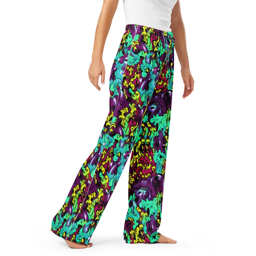 Electric Jurassic on Women's Pajama Pants — Right Front