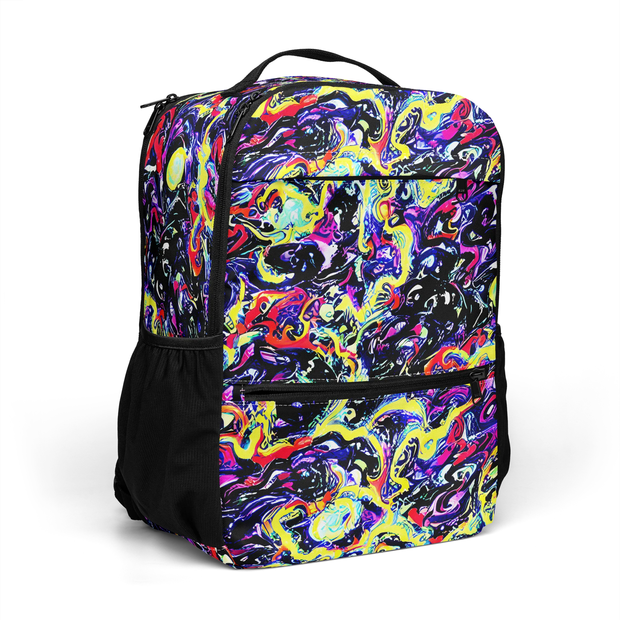 Ultraviolet Whirlpool on Utility Backpack — Right Front