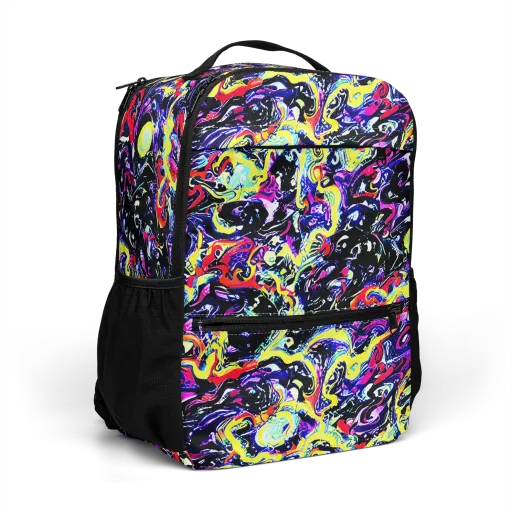Ultraviolet Whirlpool on a Utility Backpack