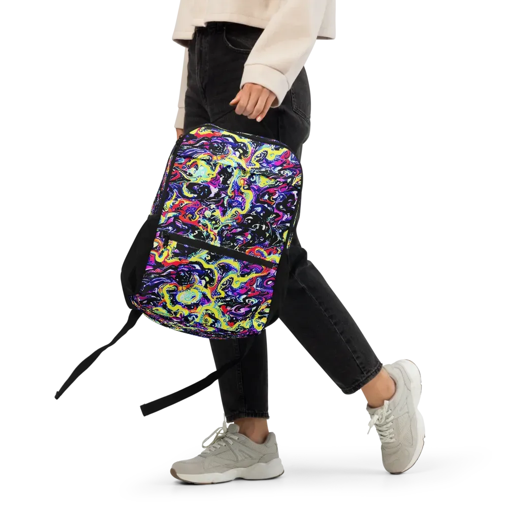 Ultraviolet Whirlpool on Utility Backpack — Front