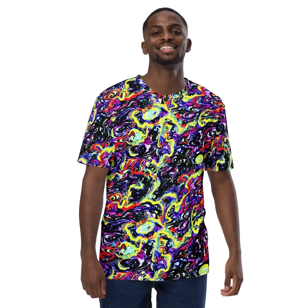 Ultraviolet Whirlpool on Men's Crew Neck T-Shirt — Front