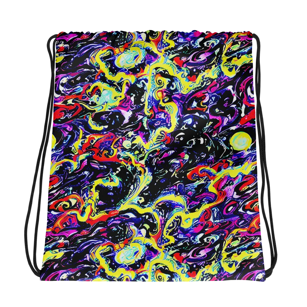 Ultraviolet Whirlpool on Drawstring Bag — Photo