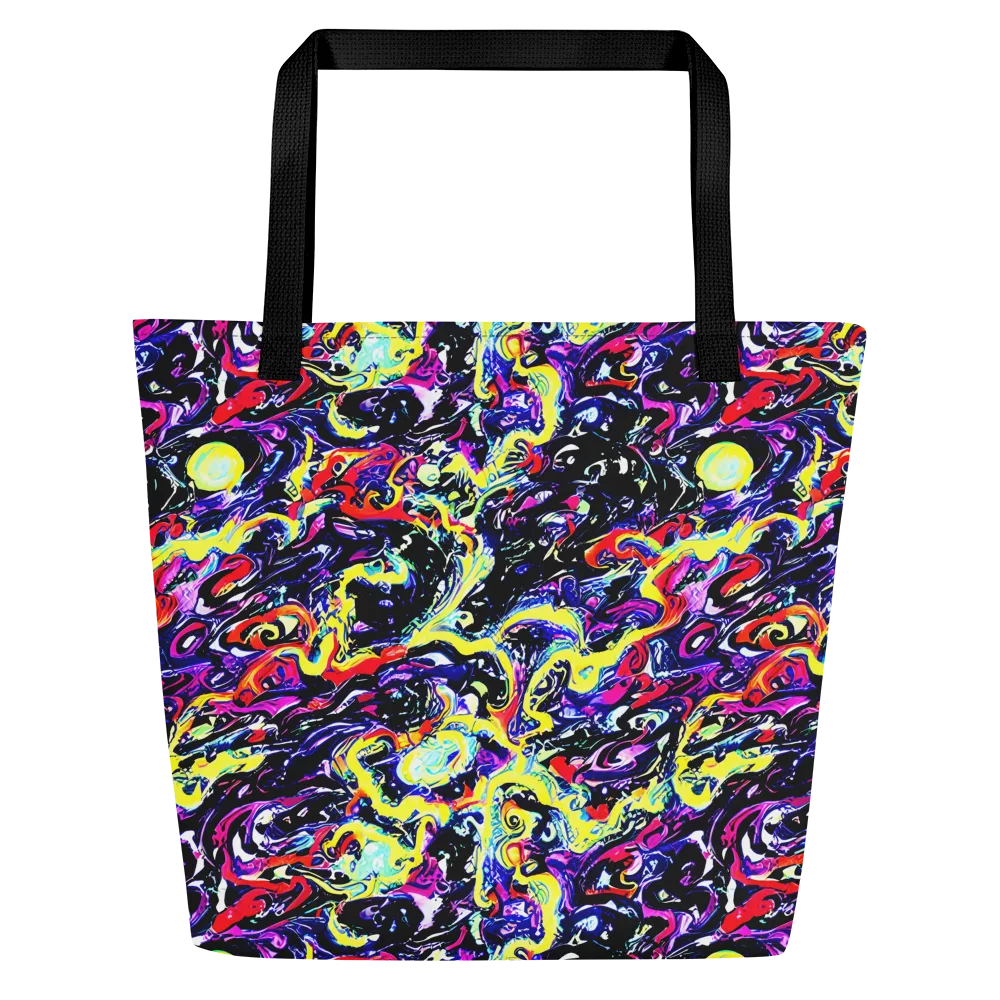 Ultraviolet Whirlpool on Large Tote Bag W/ Pocket — Front