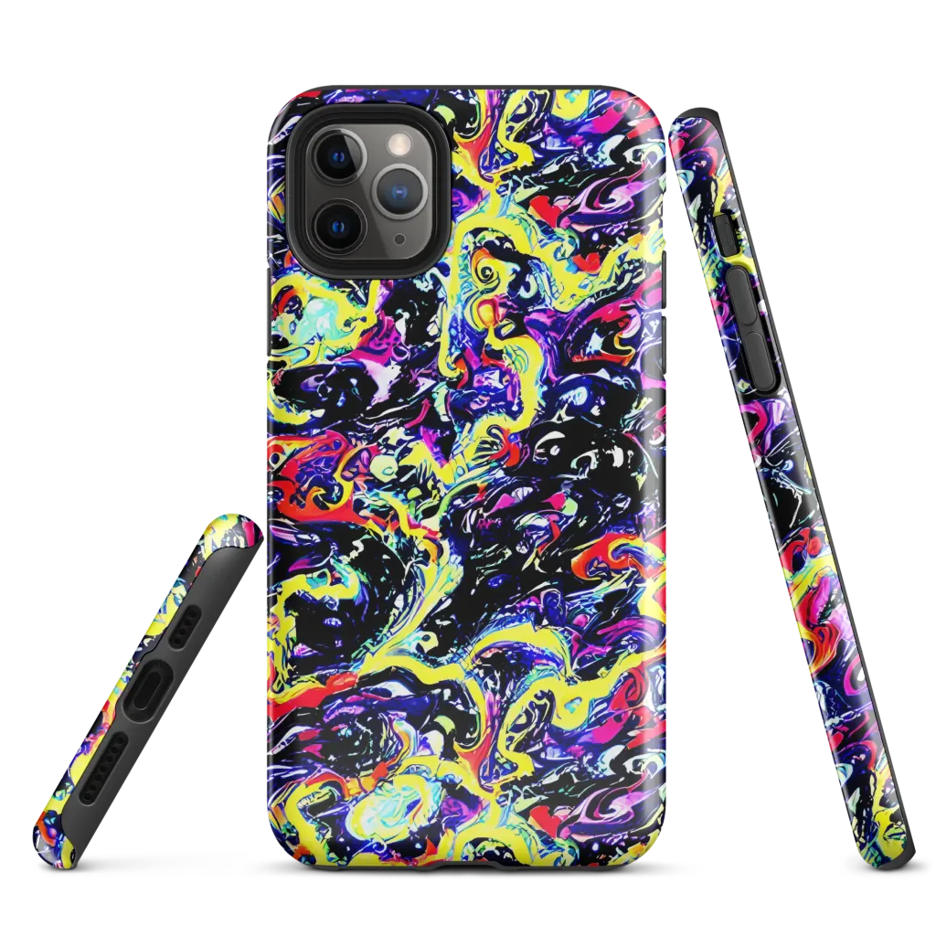 Ultraviolet Whirlpool on Tough Case for iPhone® — Front