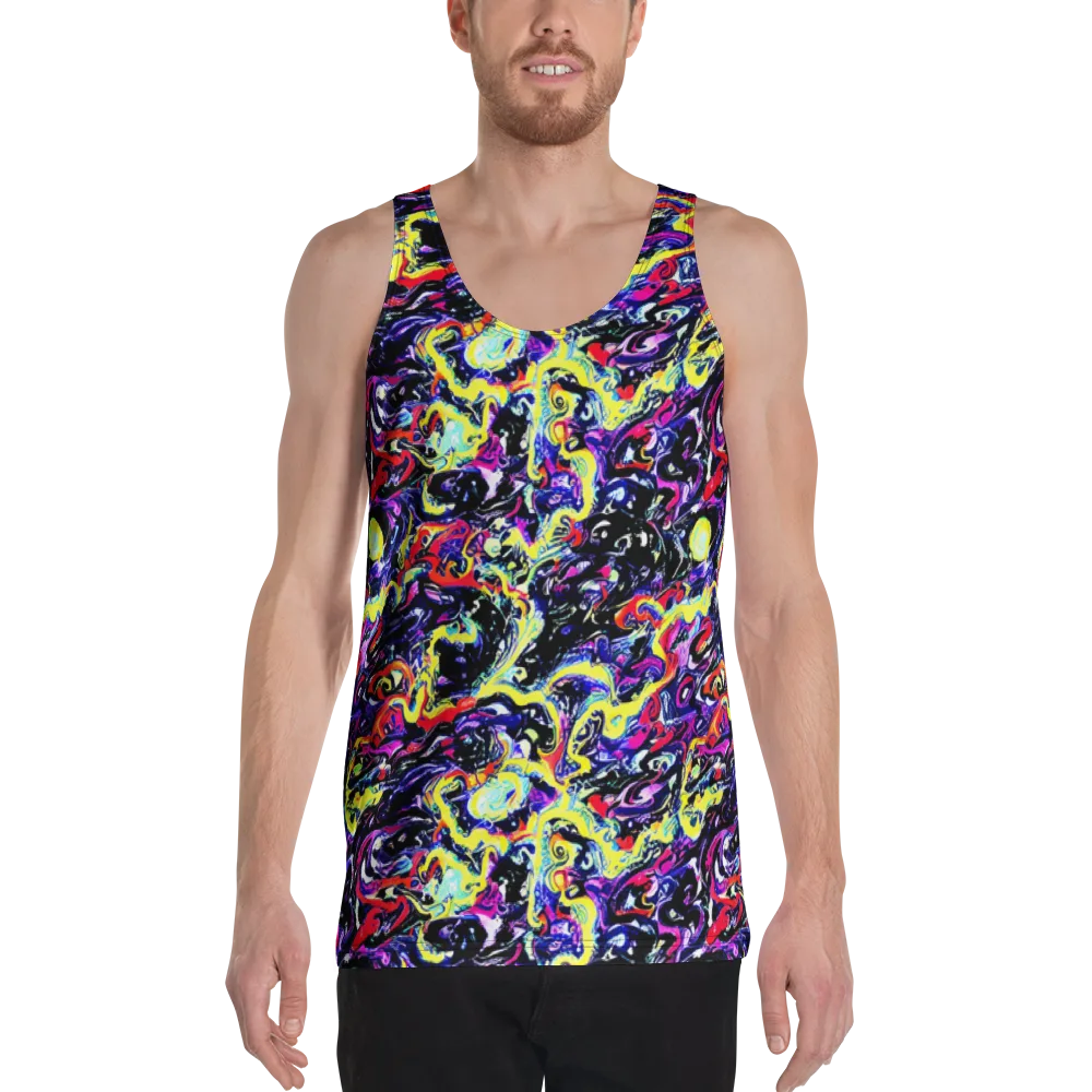 Ultraviolet Whirlpool on Men's Tank Top — Front