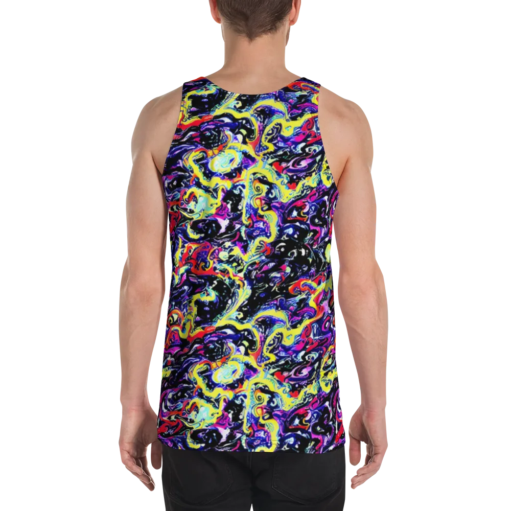 Ultraviolet Whirlpool on Men's Tank Top — Back