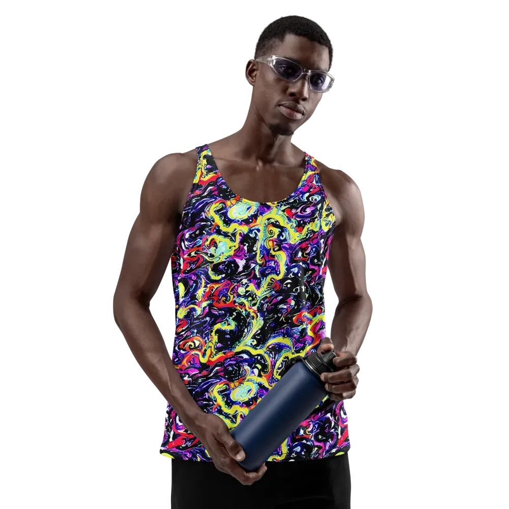 Ultraviolet Whirlpool on Men's Tank Top — Front