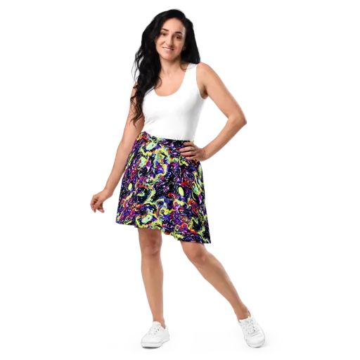 Ultraviolet Whirlpool on a Skater Skirt