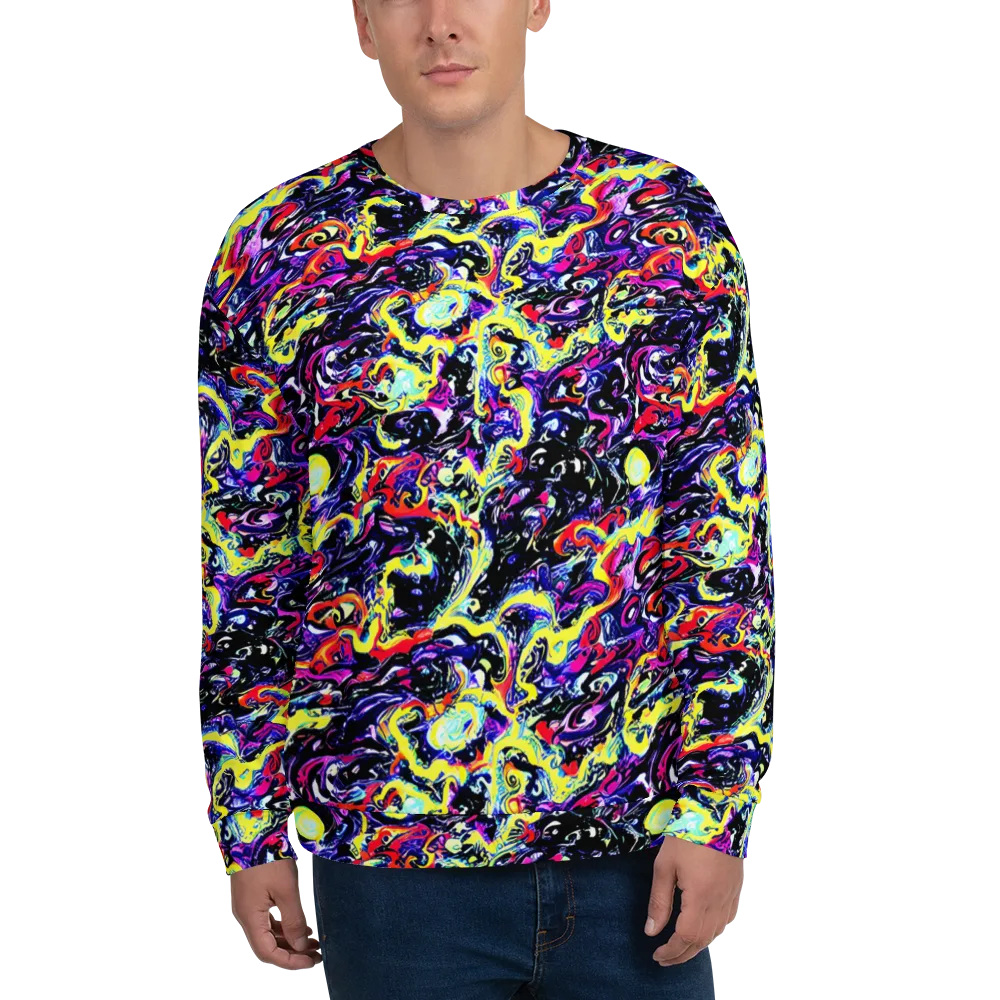 Ultraviolet Whirlpool on Sweatshirt — Front