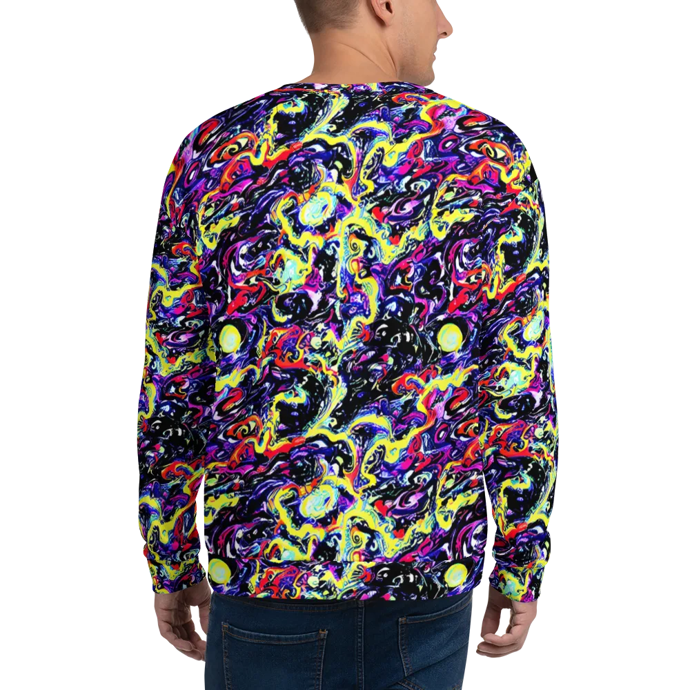 Ultraviolet Whirlpool on Sweatshirt — Back