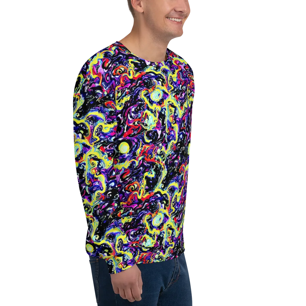 Ultraviolet Whirlpool on Sweatshirt — Right Front