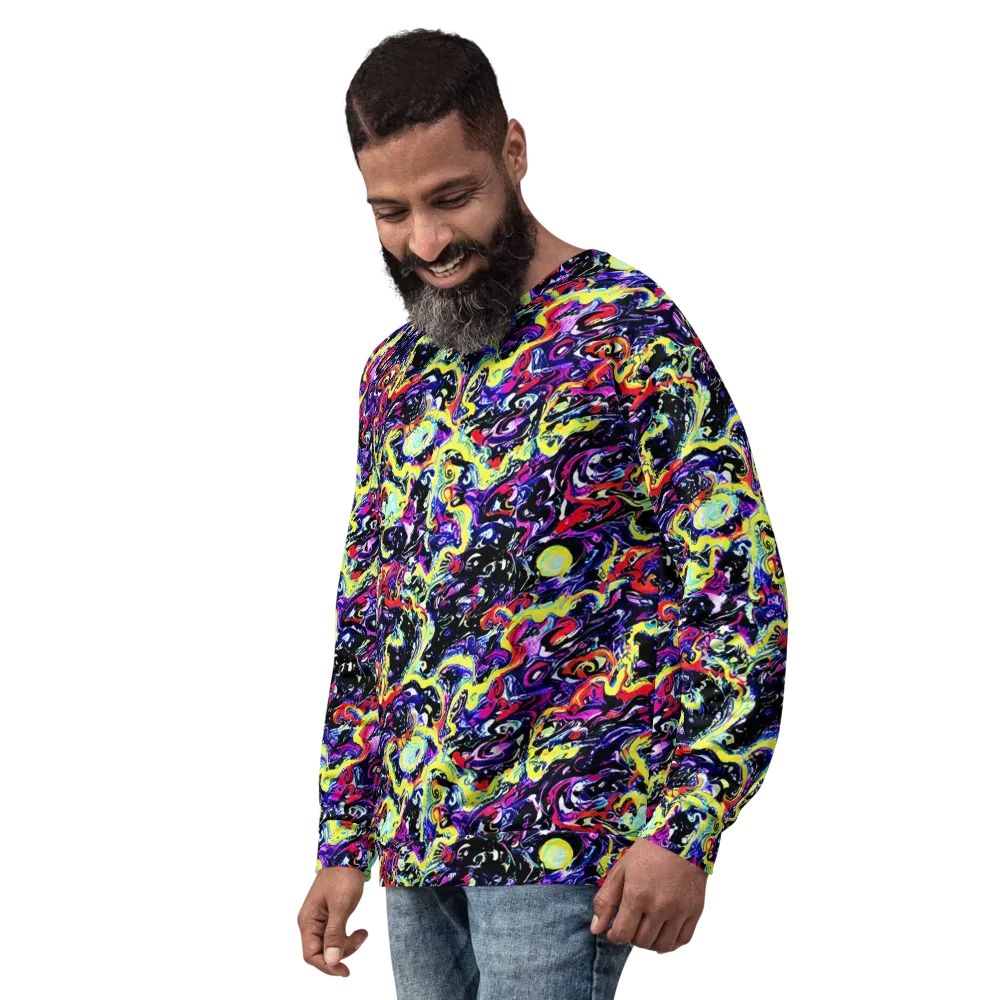 Ultraviolet Whirlpool on Sweatshirt — Left Front