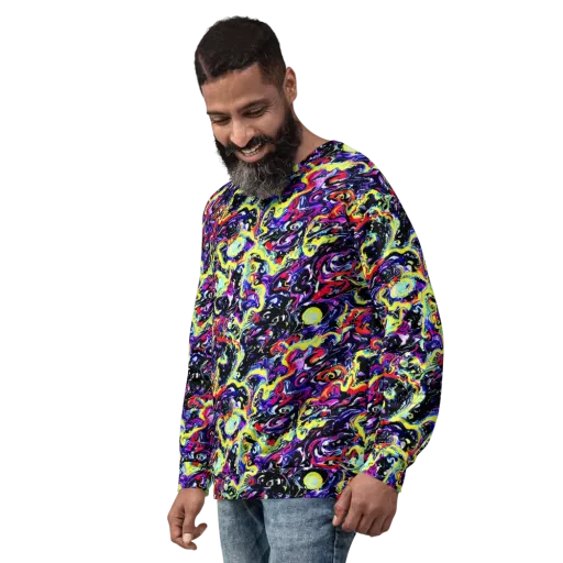 Ultraviolet Whirlpool on a Sweatshirt