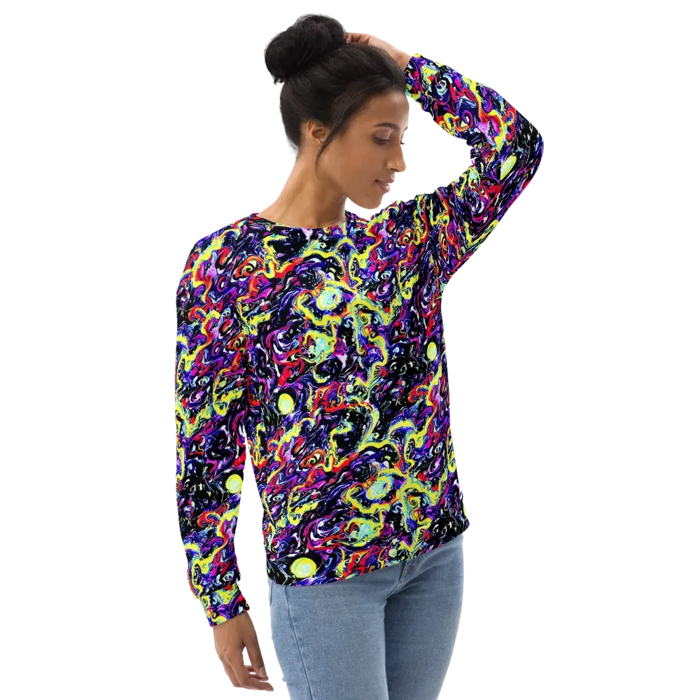 Ultraviolet Whirlpool on Sweatshirt — Right Front