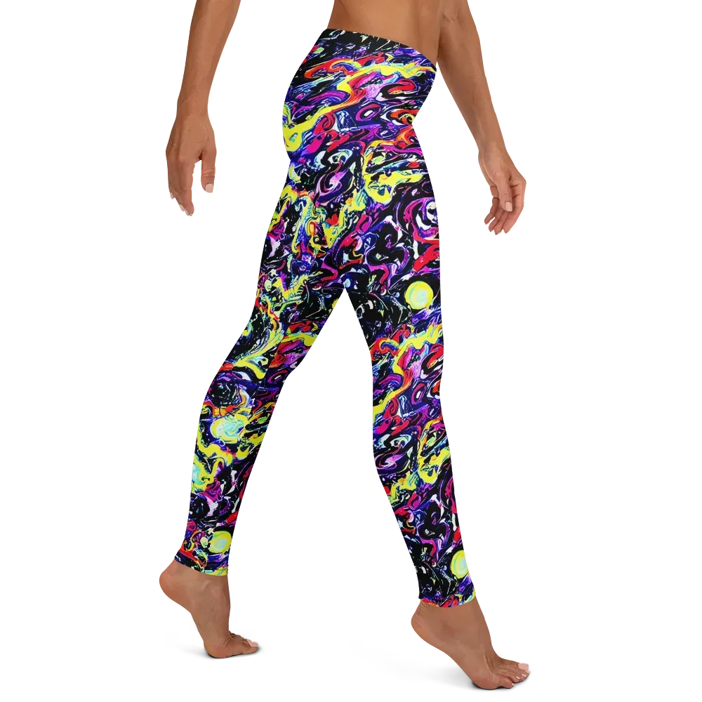 Ultraviolet Whirlpool on Leggings — Right
