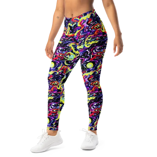 Ultraviolet Whirlpool on a Leggings