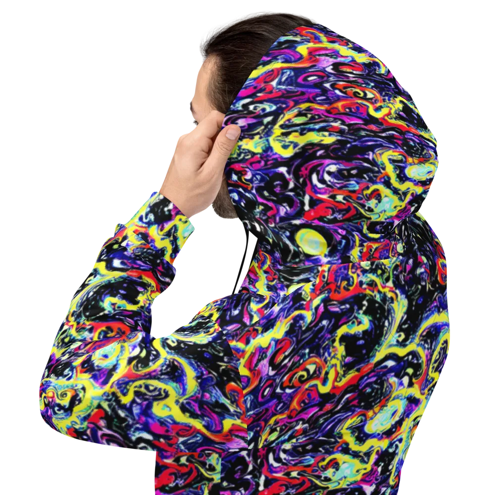 Ultraviolet Whirlpool on Hoodie — Back