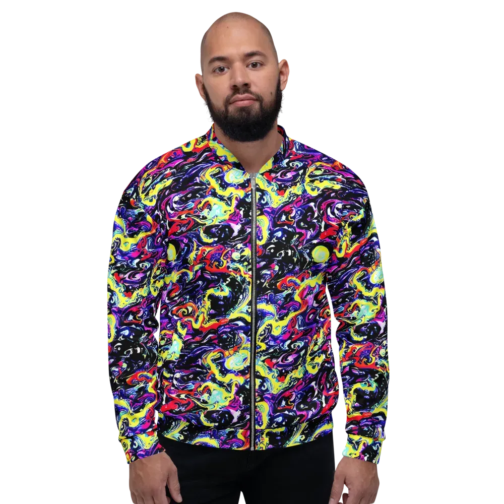 Ultraviolet Whirlpool on Bomber Jacket — Front