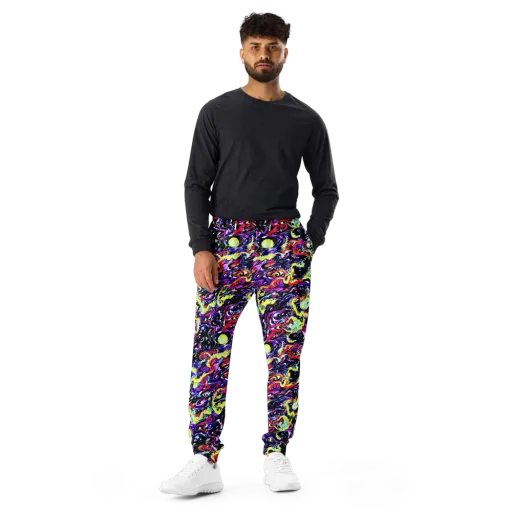 Ultraviolet Whirlpool on a Men's Joggers