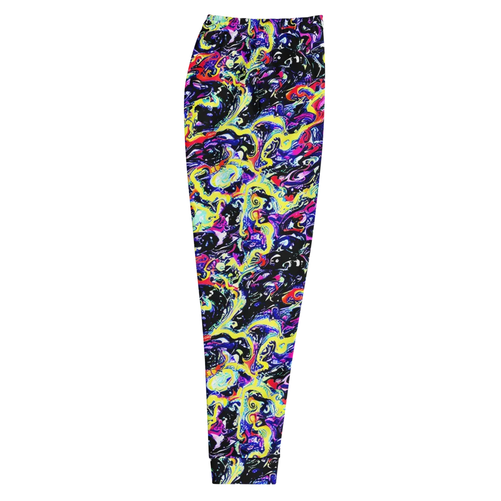 Ultraviolet Whirlpool on Men's Joggers — Right