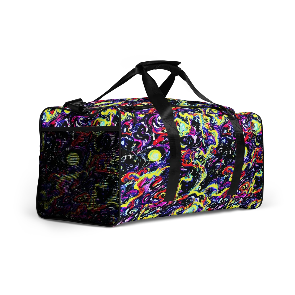 Ultraviolet Whirlpool on Duffle Bag — Right Front