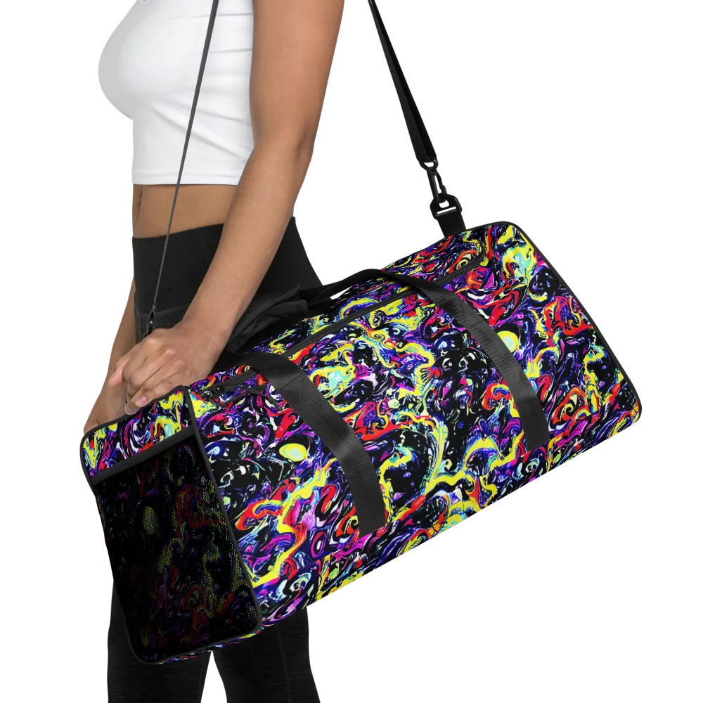 Ultraviolet Whirlpool on Duffle Bag — Front