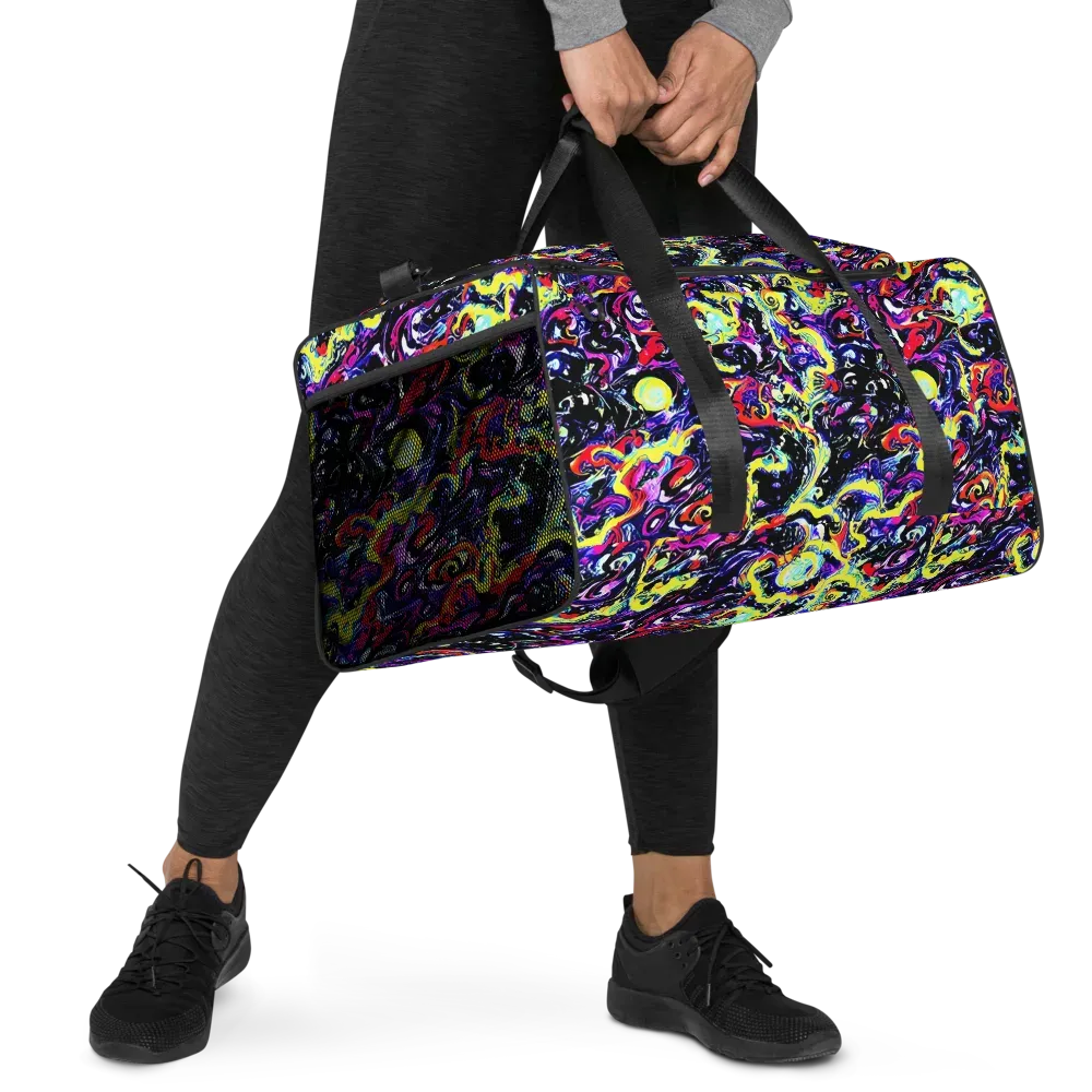Ultraviolet Whirlpool on Duffle Bag — Right Front