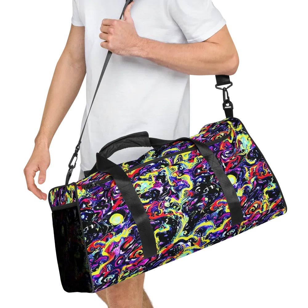 Ultraviolet Whirlpool on Duffle Bag — Right Front