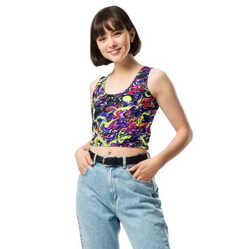 Ultraviolet Whirlpool on a Crop Top