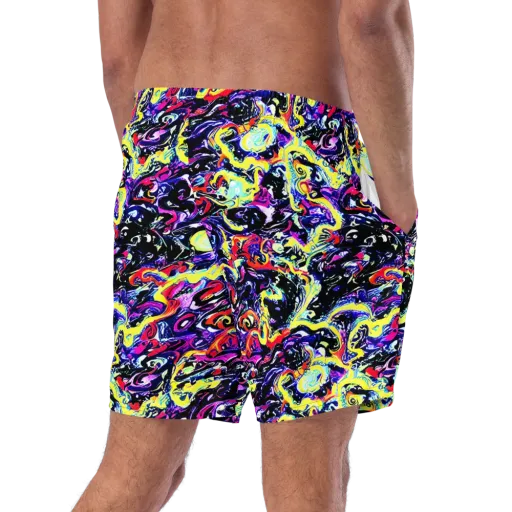 Ultraviolet Whirlpool on a Swim Trunks