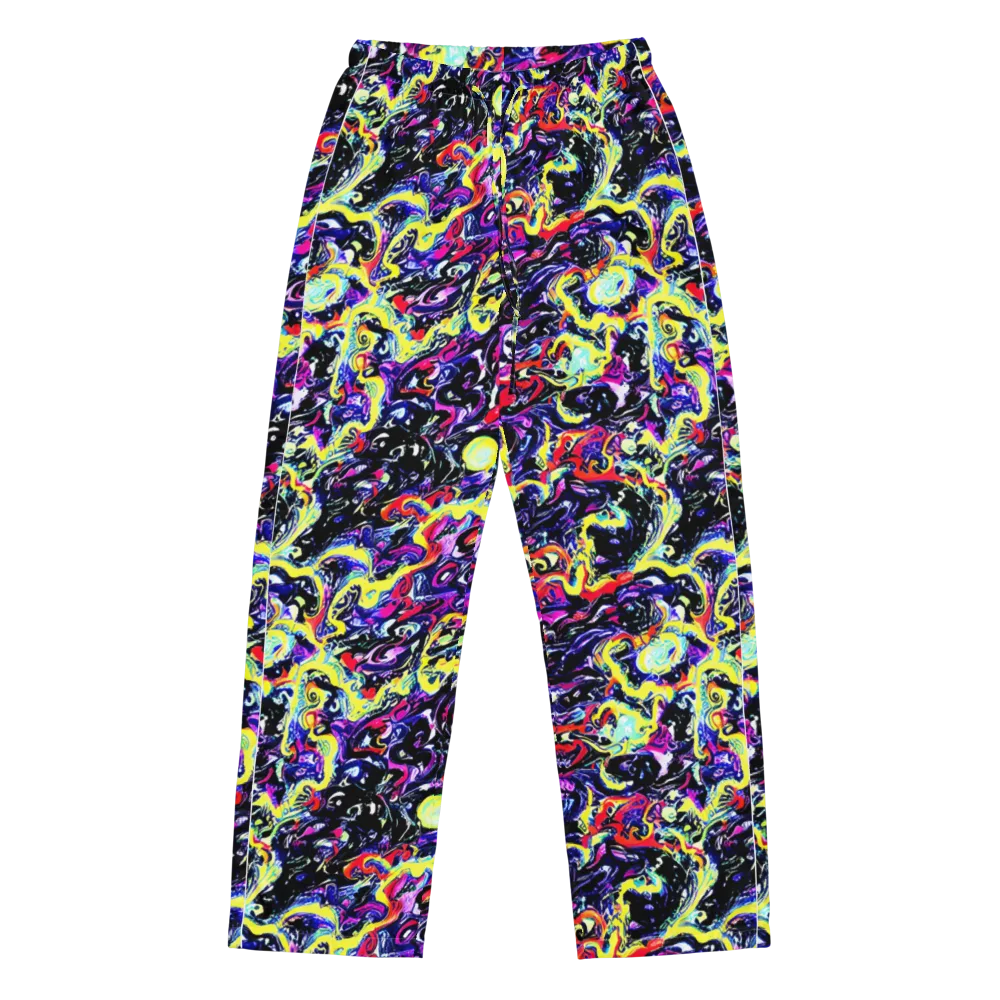 Ultraviolet Whirlpool on Women's Pajama Pants — Front