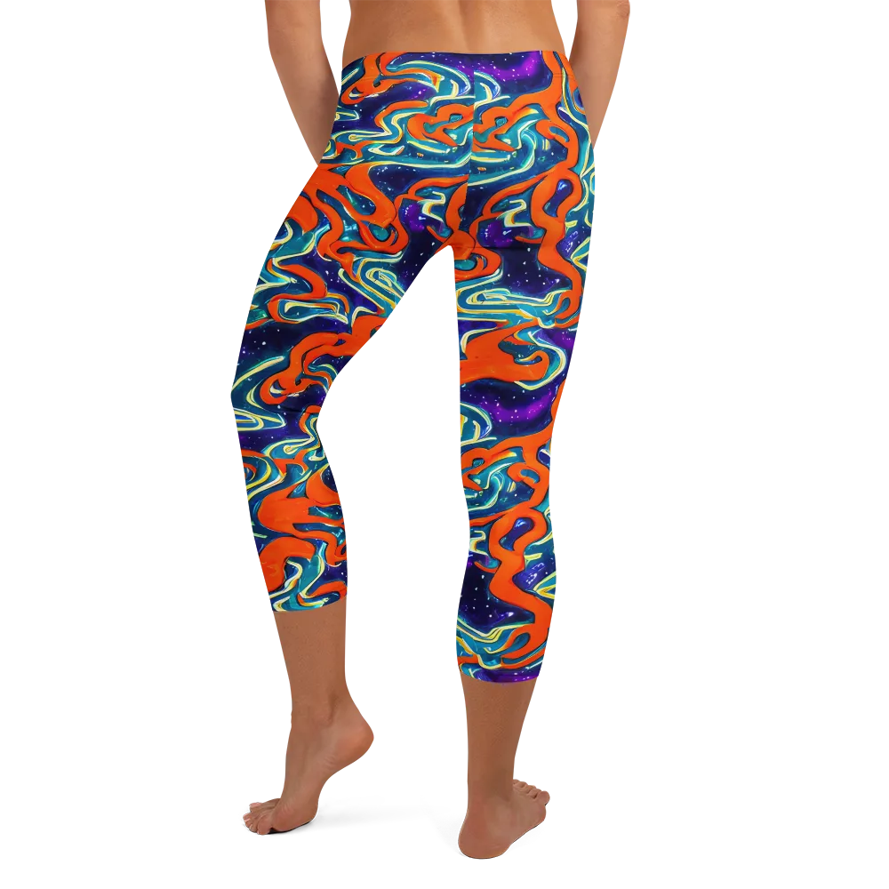 Flamewarp on Capri Leggings — Back