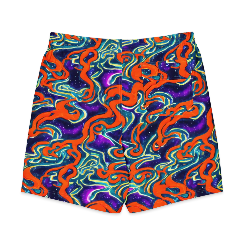 Flamewarp on Men's Board Shorts — Back
